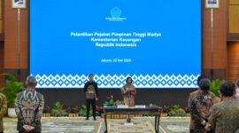 Menkeu Lantik 22 Pejabat Pimpinan Tinggi Madya Kemenkeu