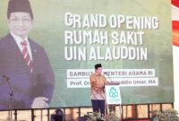 Menteri Agama Resmikan Rumah Sakit UIN Alauddin Makassar