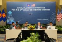Ditjen Strahan Kemhan Gelar Pertemuan Initial Planning Conference (IPC) for the 2nd ASEAN-US Maritime Exercise (AUMX)